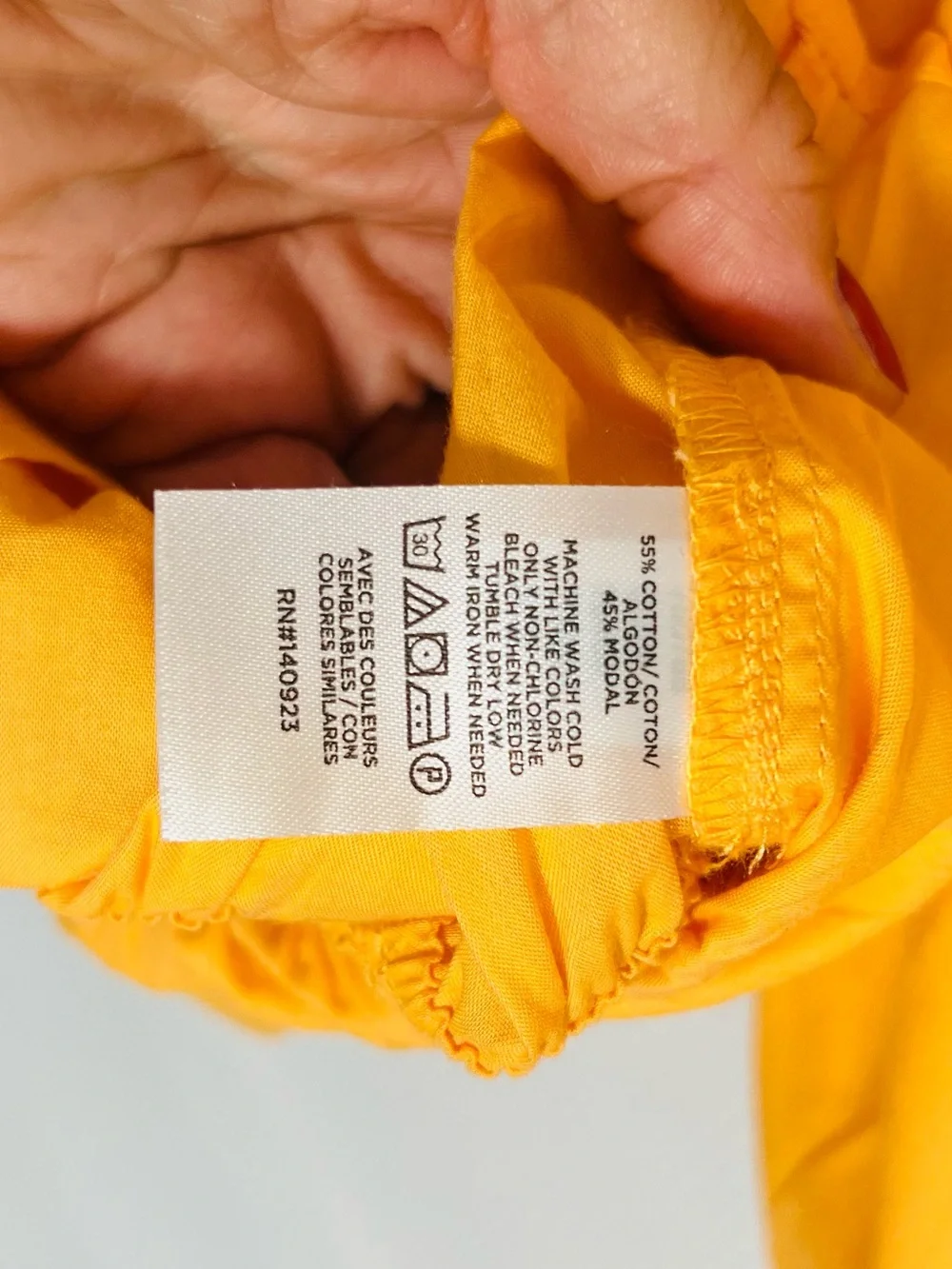 LOFT Bright Orange Puff Sleeve Smocked Peplum Blouse